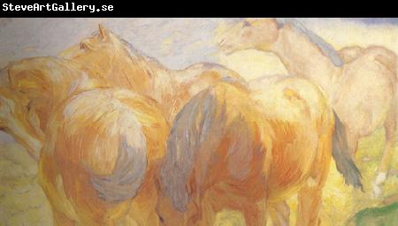 Franz Marc Large Lenggries Horse Painting 1 (mk34)